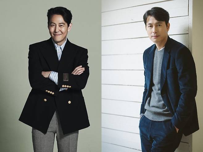 이정재(왼쪽), 정우성