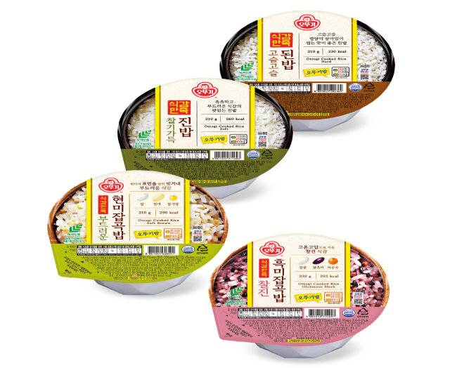 오뚜기의 프리미엄 즉석밥 라인인 ‘식감만족’. [사진 제공 · 오뚜기]