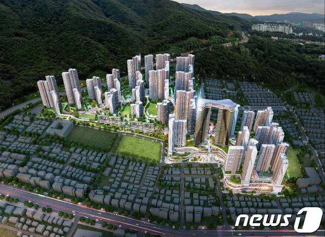 은행주공아파트 재건축 조감도.(성남시 제공) ⓒ News1