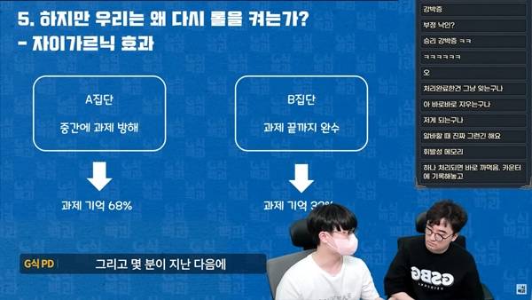 - 의외의 결과로 놀라움을 자아내기도 했다 (출처: G식백과 영상 中)