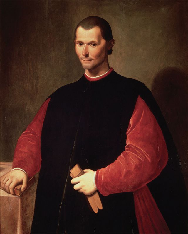 니콜로 마키아벨리 초상화. 마키아벨리는 1469년에 태어나 1527년에 사망했다./조선일보DB