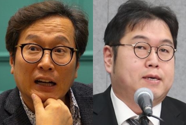 맛 칼럼니스트 황교익(왼쪽 사진)과 김용민 평화나무 이사장. 국민일보DB, 연합뉴스