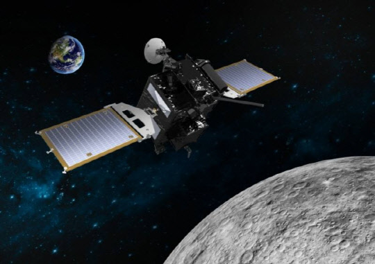 한국 첫 달 궤도선 '다누리'의 달 궤도 임무 상상도



항우연 제공
