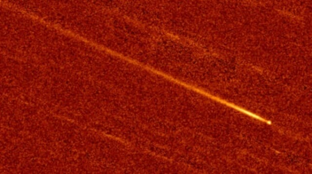지난 일요일 태양과 충돌하는 혜성의 모습 (사진=Subaru Telescope/CFHT/Man-To Hui/David Tholen)