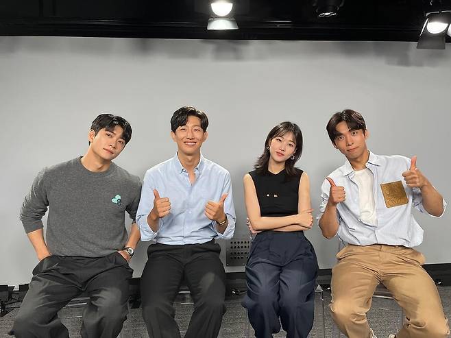 ▲ 왼쪽부터 강태오, 강기영, 하윤경, 주종혁. 출처ㅣ강태오 인스타그램