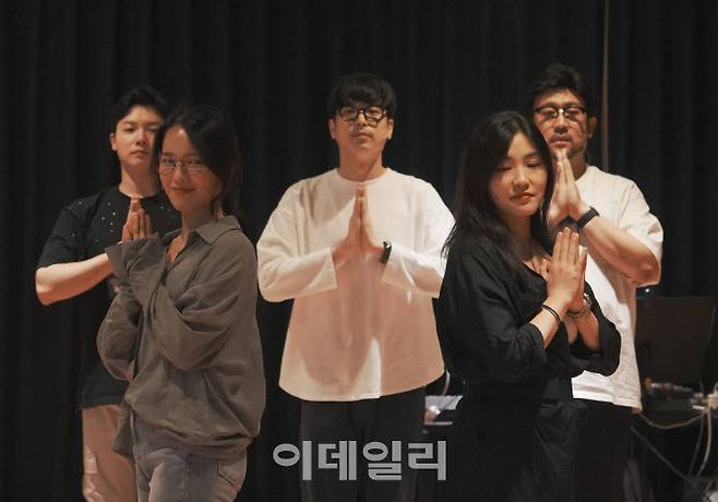 뮤지컬 ‘인간탐구생활’ 연습 장면. (사진=국립정동극장)