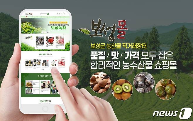 온라인 농특산물 쇼핑몰 보성몰ⓒ 뉴스1