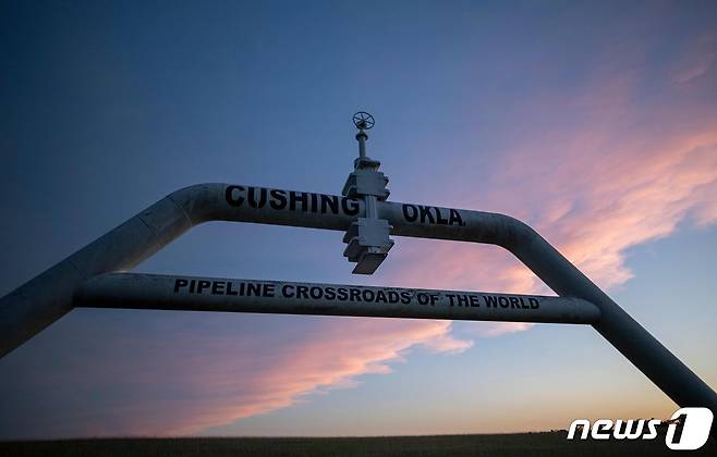 미국 오클라호마주 쿠싱의 원유수송관 ⓒ AFP=뉴스1