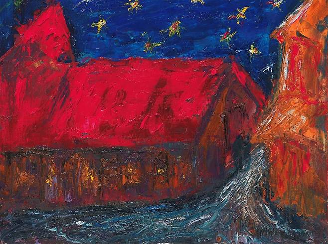 한희원 조지아 정교회가 있는 풍경 2022 oil on canvas 10P