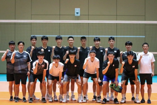 한국 유스 남자 U18(18세이하) 배구국가대표팀(대한민국배구협회 제공)