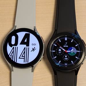 ‘갤럭시워치4’(왼쪽)와 ‘갤럭시워치4 클래식’/사진=노현섭 기자