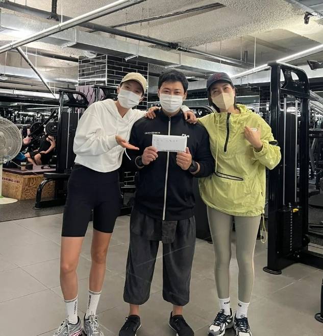 ▲ 한효주, 양치승, 진서연(왼쪽부터). 출처| 양치승 인스타그램