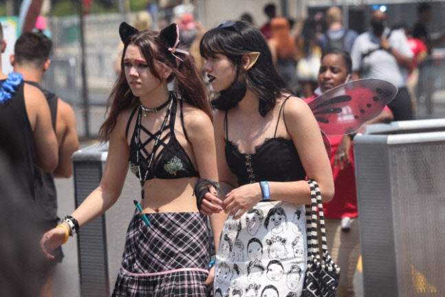 지난해 7월 미국 시카고에서 열린 롤라팔루자 뮤직 페스티벌에 관람객들이 입장하고 있다. (사진=AFP)