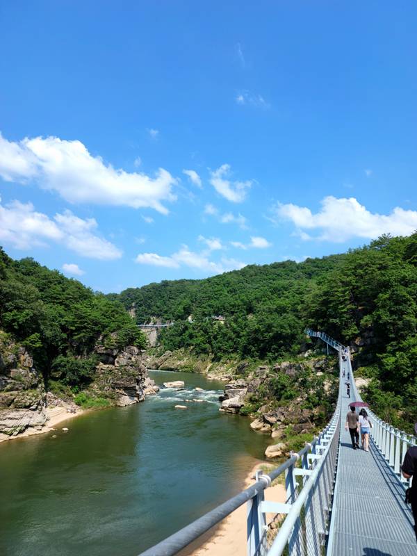 화강암교와 순담매표소 방향 잔도