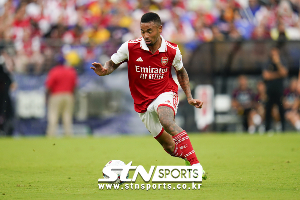 아스널 FC 공격수 가브리엘 제주스. 사진｜뉴시스/AP