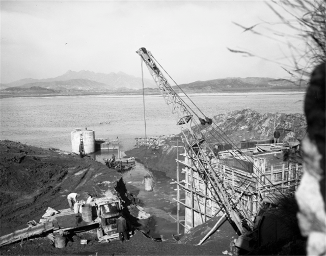 1968년 서울 영등포구 공업용 수도시설 공사 현장. 서울시 제공