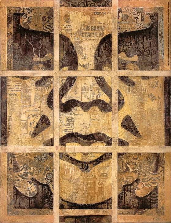 앙드레 자이언트 초상을 변형한 ‘Repetition Works’, 2011. [사진 롯데뮤지엄]