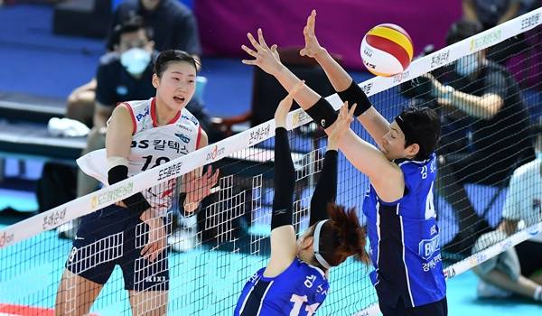 이날 아웃사이드 히터로 나선 권민지가 침착하게 제 역할을 하며 팀 승리에 기여했다. 사진=한국배구연맹 제공