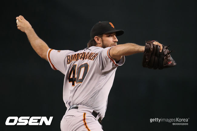 [사진] 샌프란시스코 자이언츠 시절 매디슨 범가너. ⓒGettyimages(무단전재 및 재배포 금지)