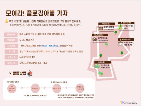플로깅 야행 포스터 사진=부여군자원봉사센터 제공