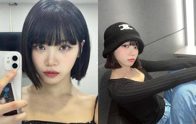 그룹 르세라핌 김채원에게 단발 태슬컷 변신은 그야말로 '신의 한 수'였다. 김채원 SNS