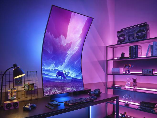 A promotional photo of Odyssey Ark (Samsung Electronics)