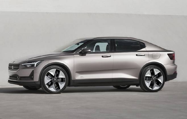 신규 컬러 주피터를 적용한 폴스타2 [사진출처=폴스타]