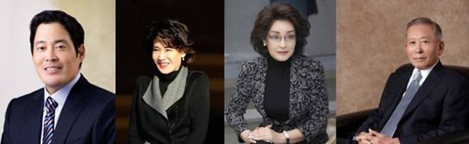 정용진 부회장·정유경 총괄사장·이명희 회장·정재은 명예회장.(신세계그룹 제공)