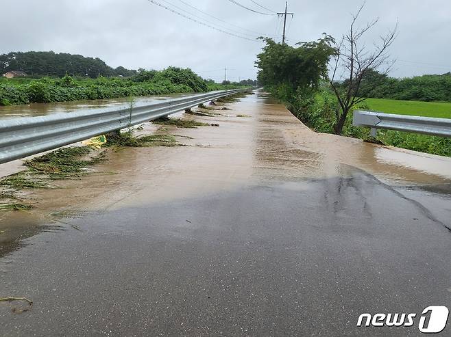17일 양양지역 호우피해현장.(양양군 제공)