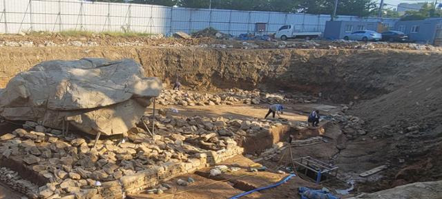 경남 김해시 구산동 지석묘(경남도기념물) 정비사업 부지 전경 자료 사진. 연합뉴스