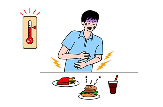 식중독에 걸렸다면 음식은 잠시간 삼가고, 전해질을 추가한 수분을 충분히 섭취해 미리 탈수를 방지해야 한다./사진=클립아트코리아