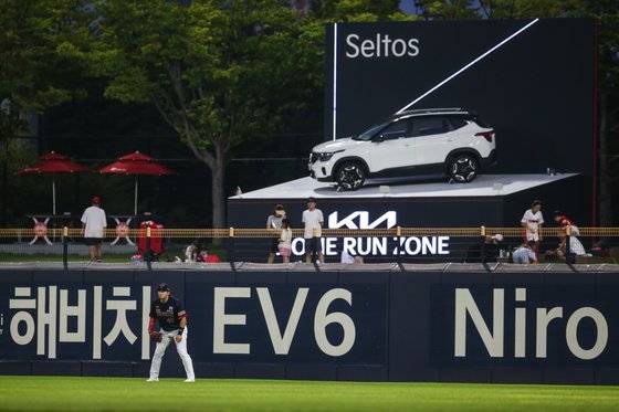 광주 기아챔피언스필드에 설치된 셀토스 홈런존. 사진 KIA 타이거즈