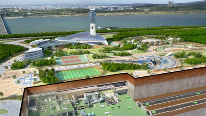 서울시가 다음달 중 부지를 최종 결정해 2026년까지 새로 조성하는 신규 광역자원회수시설의 개념도. 서울시 제공