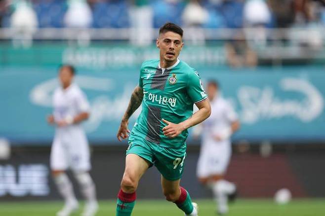 대전 하나시티즌의 외국인 선수 윌리안.&nbsp; &nbsp;한국프로축구연맹