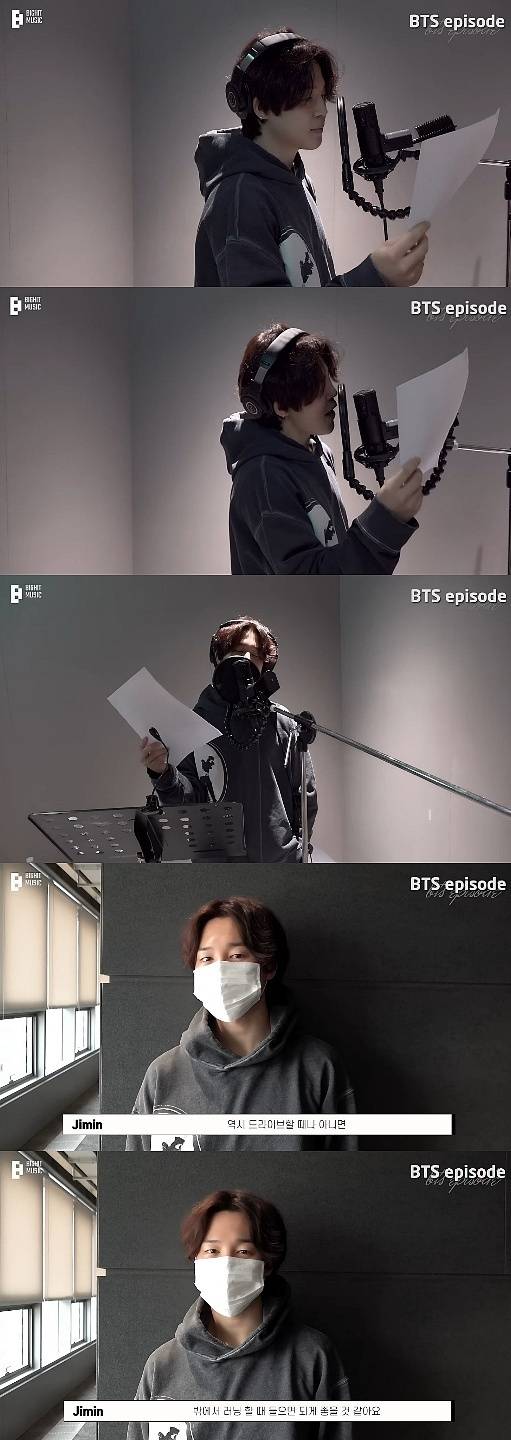 "마이클 잭슨의 환생" 방탄소년단 지민, '배드 디시전스' 녹음 현장 공개..음색킹X보컬킹