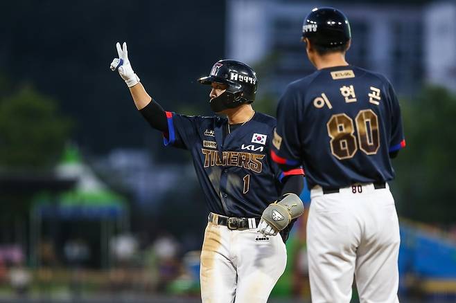 8회 결승타 터뜨린 KIA 박찬호 [KIA 타이거즈 제공. 재판매 및 DB 금지]