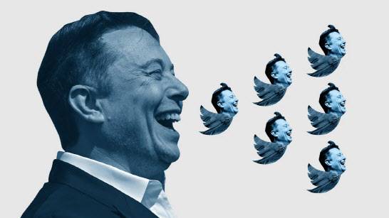 머스크의 트위터에서의 발언을 형상화한 이미지