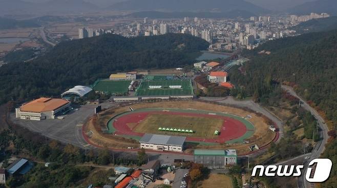 8월27일 전남 어린이 생활체육대축전이 열리는 해남 우슬경기장 전경/뉴스1 ⓒ News1