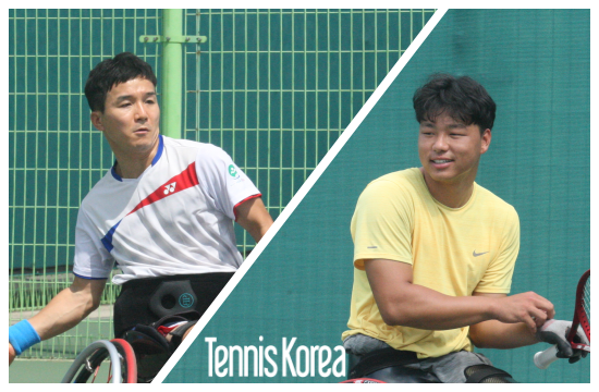 남자 메인 드로 단식 결승 진출자 한성봉(왼쪽)과 임호원(사진=정광호 기자)