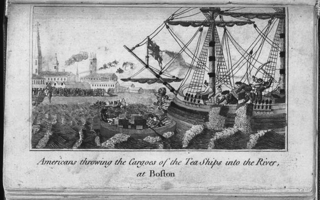 미국 독립운동의 시발점이 됐던 1733년 ‘보스턴 차 사건’을 묘사한 그림./사진제공=세종서적