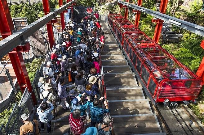 시닉 레일웨이, 블루 마운틴 국립공원, 뉴 사우스 웨일즈. 사진제공|뉴 사우스 웨일즈주 관광청.