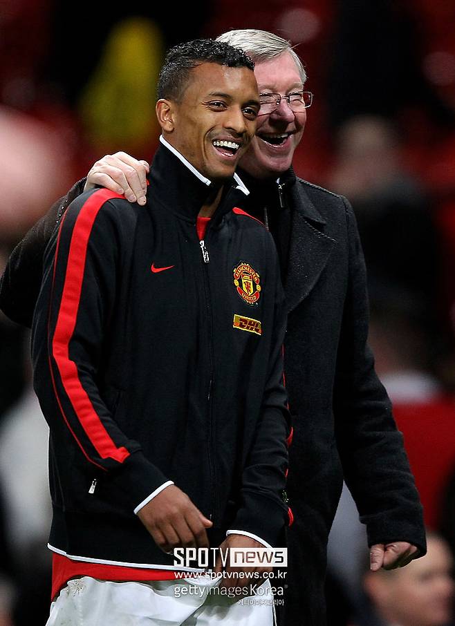 ▲ 루이스 나니와 알렉스 퍼거슨 감독