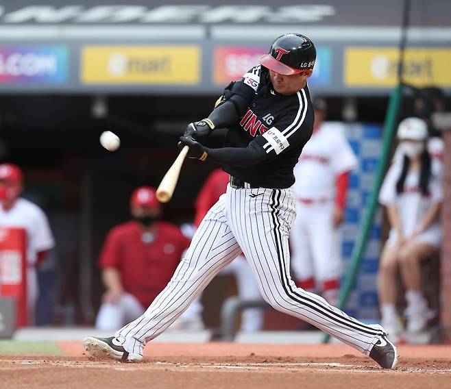 시즌 20호 홈런 터뜨린 LG 주장 오지환 [LG 트윈스 제공. 재판매 및 DB 금지]