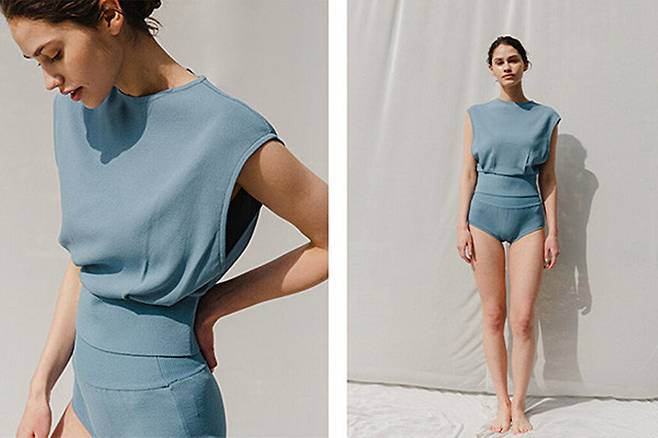 플라주 니트 하이넥 스윔 세트 관련 이미지