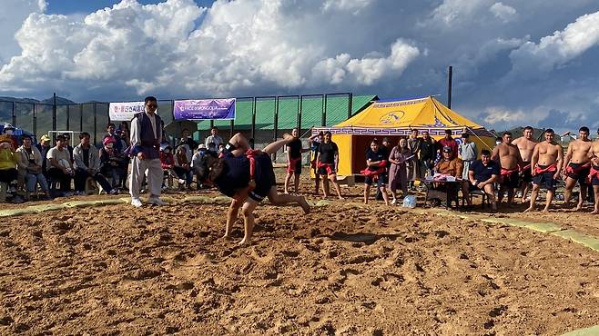 대한씨름협회가 4년 만에 몽골에 씨름단을 파견, 씨름을 홍보했다.(대한씨름협회 제공)