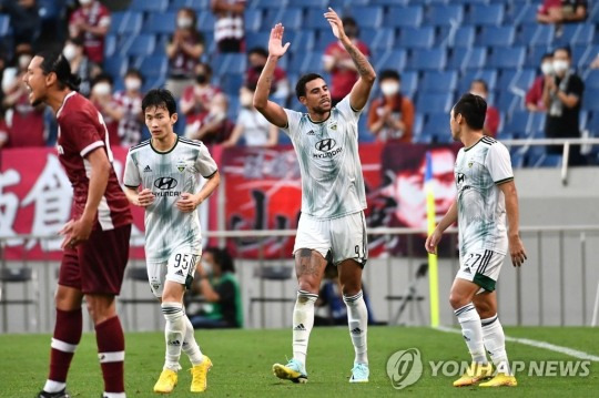 역전골 넣은 구스타보
[AFP=연합뉴스]
