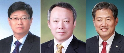 남병호 전 KT캐피탈 사장(왼쪽부터), 박지우 전 KB캐피탈 사장, 정완규 전 한국증권금융 사장.여신금융협회 제공