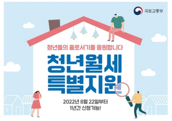 청년월세 특별지원사업이 시작되었다.(이하 출처=국토교통부)