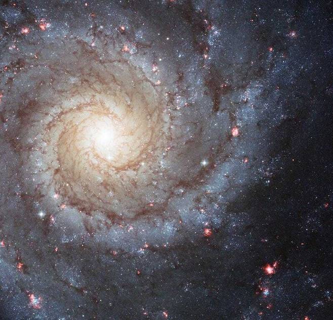 허블우주망원경이 찍은 M74 은하. 미국항공우주국 제공