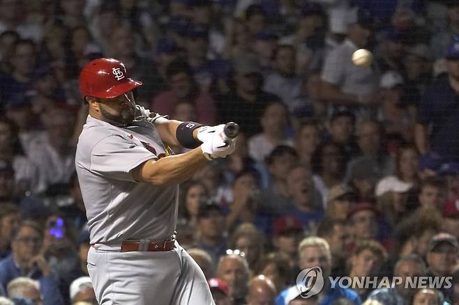 NL 이주의 선수에 뽑힌 푸홀스 [AP=연합뉴스 자료사진]